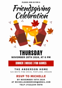 Friendsgiving A4 template