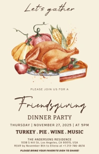 friendsgiving Media Página Ancho template
