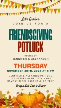 Friendsgiving Instagram Story template