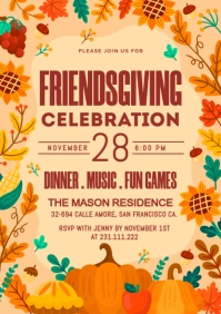 Friendsgiving A4 template