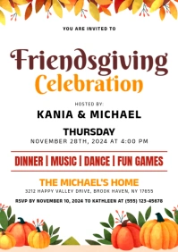 Friendsgiving A4 template