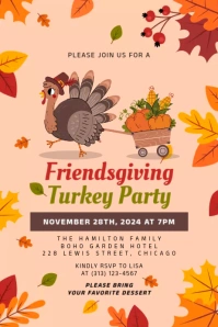Friendsgiving Plakat template