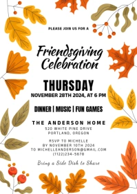 Friendsgiving A4 template