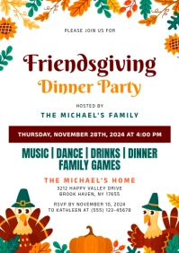Friendsgiving A4 template