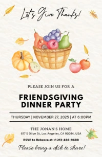 friendsgiving Media Página Ancho template