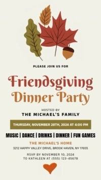 Friendsgiving Instagram Story template