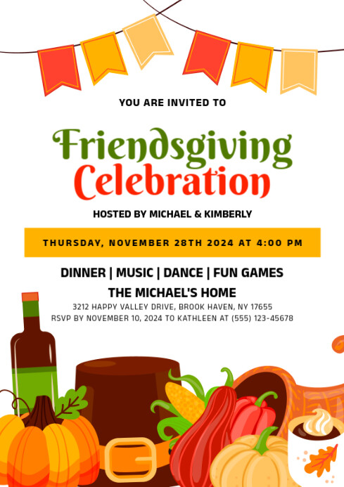 friendsgiving Template | PosterMyWall