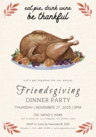 friendsgiving A5 template