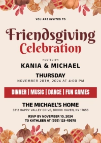 Friendsgiving A4 template
