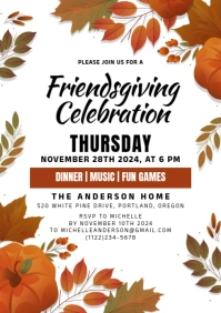Friendsgiving A4 template