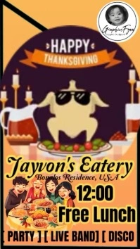 Friendsgiving Digital Display (9:16) template