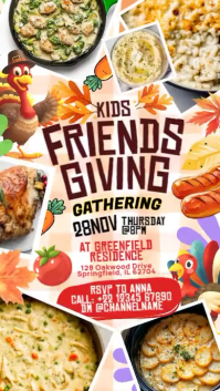 Friendsgiving Gathering Invite Story Template