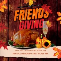Friendsgiving Instagram Post template