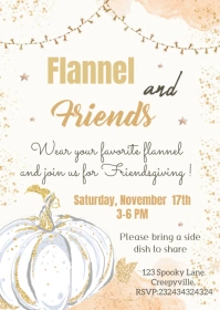 Friendsgiving Invitation A6 template
