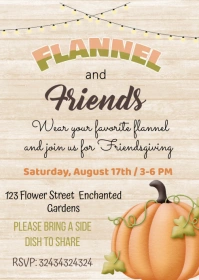 Friendsgiving Invitation A6 template