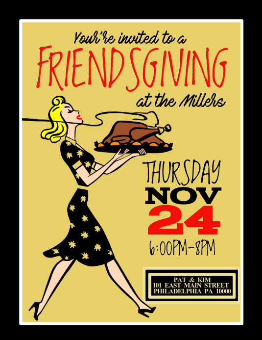 Friendsgiving Template PosterMyWall