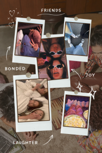 friendship collage, best friend collage, friend collage template free, best friend collage templates Plakat