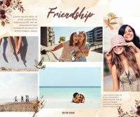 Friendship Collage Large Rectangle template