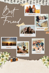 Friendship Collage Poster template