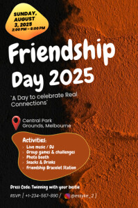 Friendship day 2025 Poster template