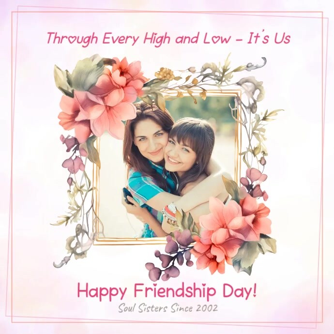Friendship Day Best Friends Photo Instagram Post Template