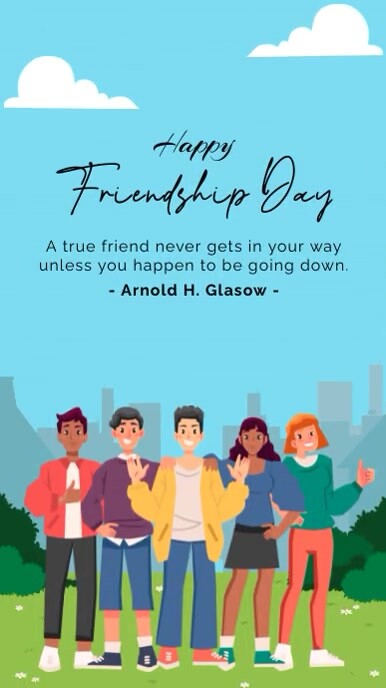 friendship day Instagram-verhaal template