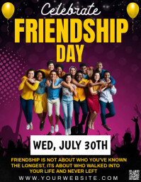 Friendship day Flyer (US Letter) template
