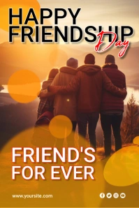 FRIENDSHIP DAY Poster template