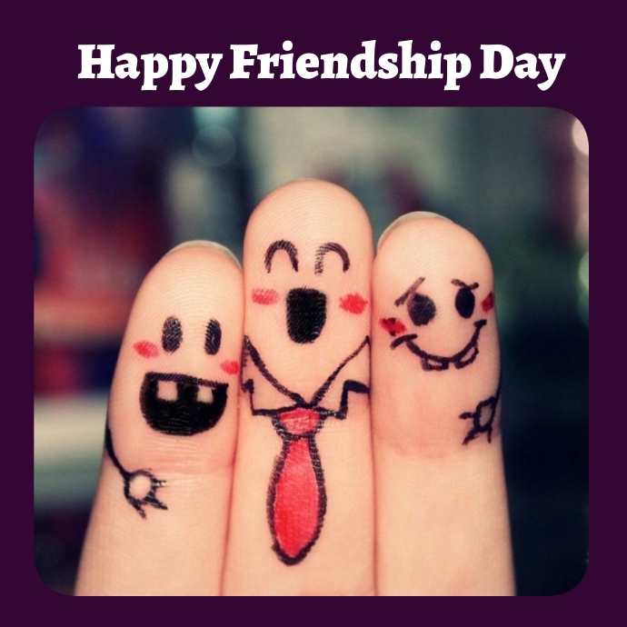 Friendship day Logótipo template
