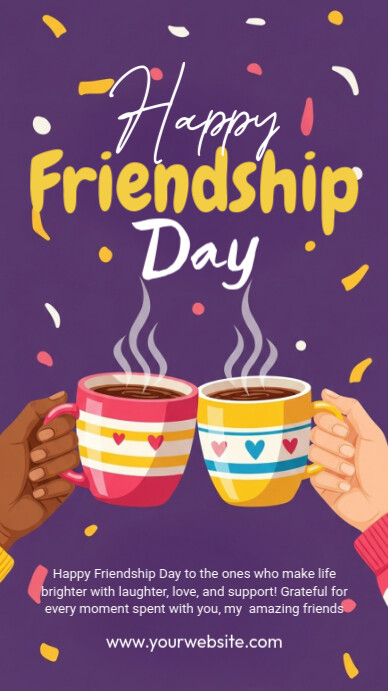 Friendship Day Greeting Instagram-verhaal template