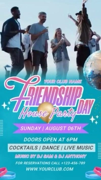 Friendship Day Party Display Template
