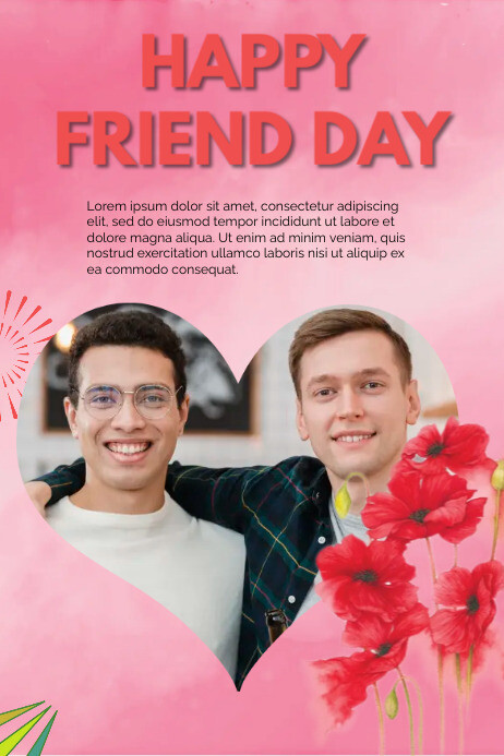 Copy of friendship day poster template (1) | PosterMyWall