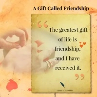 Animated Friendship Quote Video Template – Emotional Square Design Instagram Post