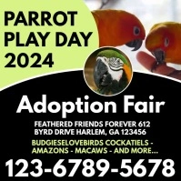 PARROT PLAY DAY Logo template