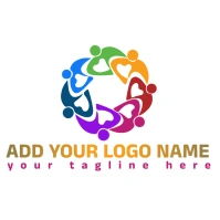 friendship logo/unity/teamwork logo/symbol template