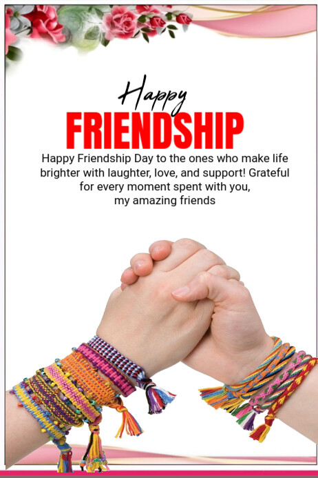 Friendship  Poster Plakkaat template