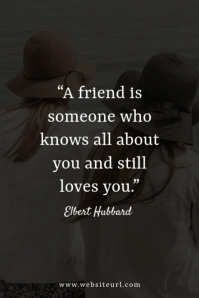 Friendship quotes Illustration Pinterest template