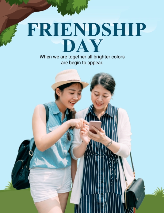 Friendship Travel Goals Flyer (US Letter) template
