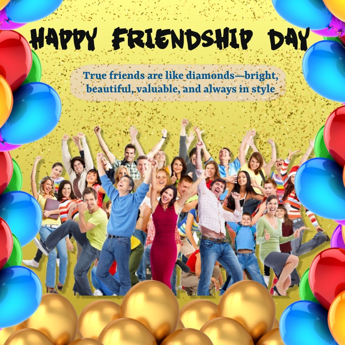 Friendshipday, party, event, Квадрат (1 : 1) template