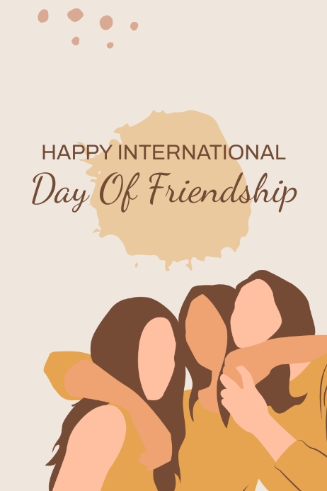 Friendships Poster template