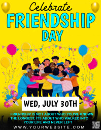 frienship day Flyer (US Letter) template