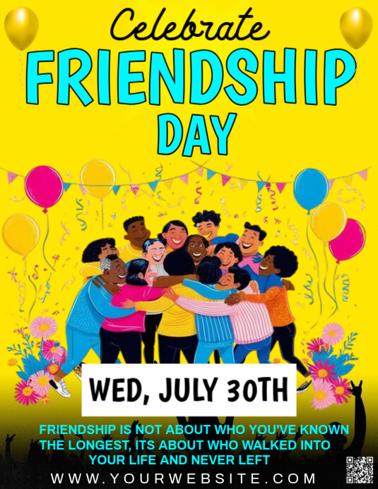 frienship day Pamflet (VSA Brief) template
