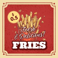 Fries instagram post template