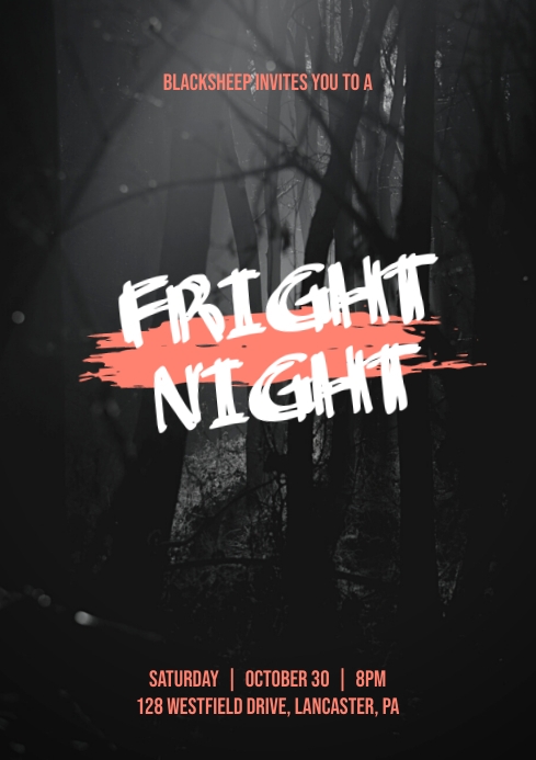 FRIGHT NIGHT A4 template