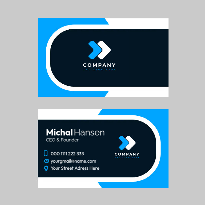 Front And Back ID Template | PosterMyWall