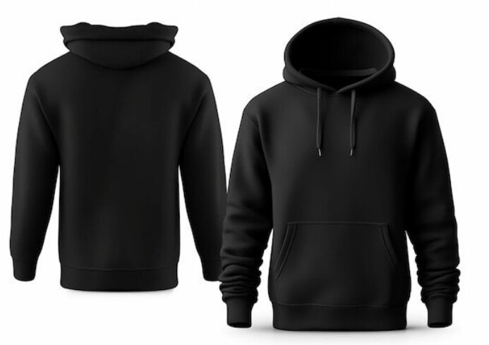 Front And Back View Of Black Hoodie Template PosterMyWall front-and-back-view-of-black-hoodie-template-postermywall