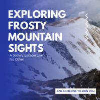 FROSTY MOUNTAIN SIGHTS INSTA POST TEMPLATE Publicación de Instagram