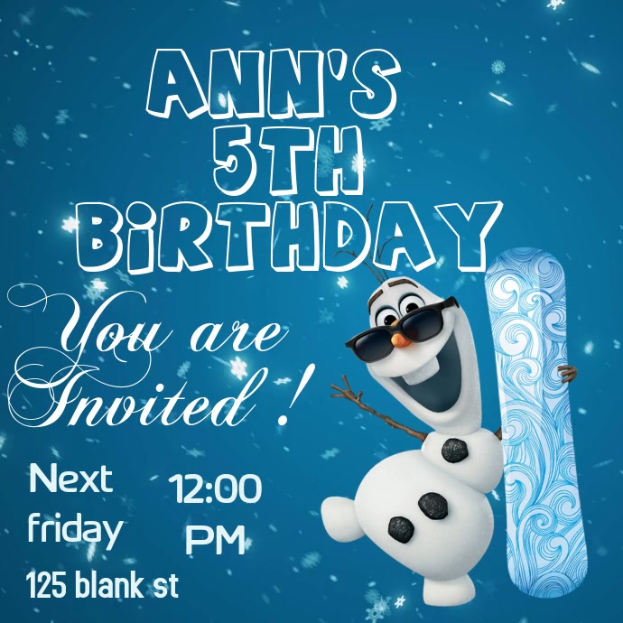 Free Vector Birthday Invitation Card Design