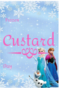 Frozen Custard Day Cartel de 4 × 6 pulg. template
