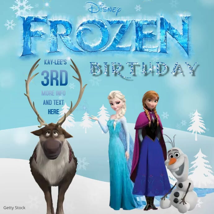 Congelee Modele Numerique Anniversaire Disney Anniversaire Postermywall Congelee Modele Numerique Anniversaire Disney Anniversaire Postermywall